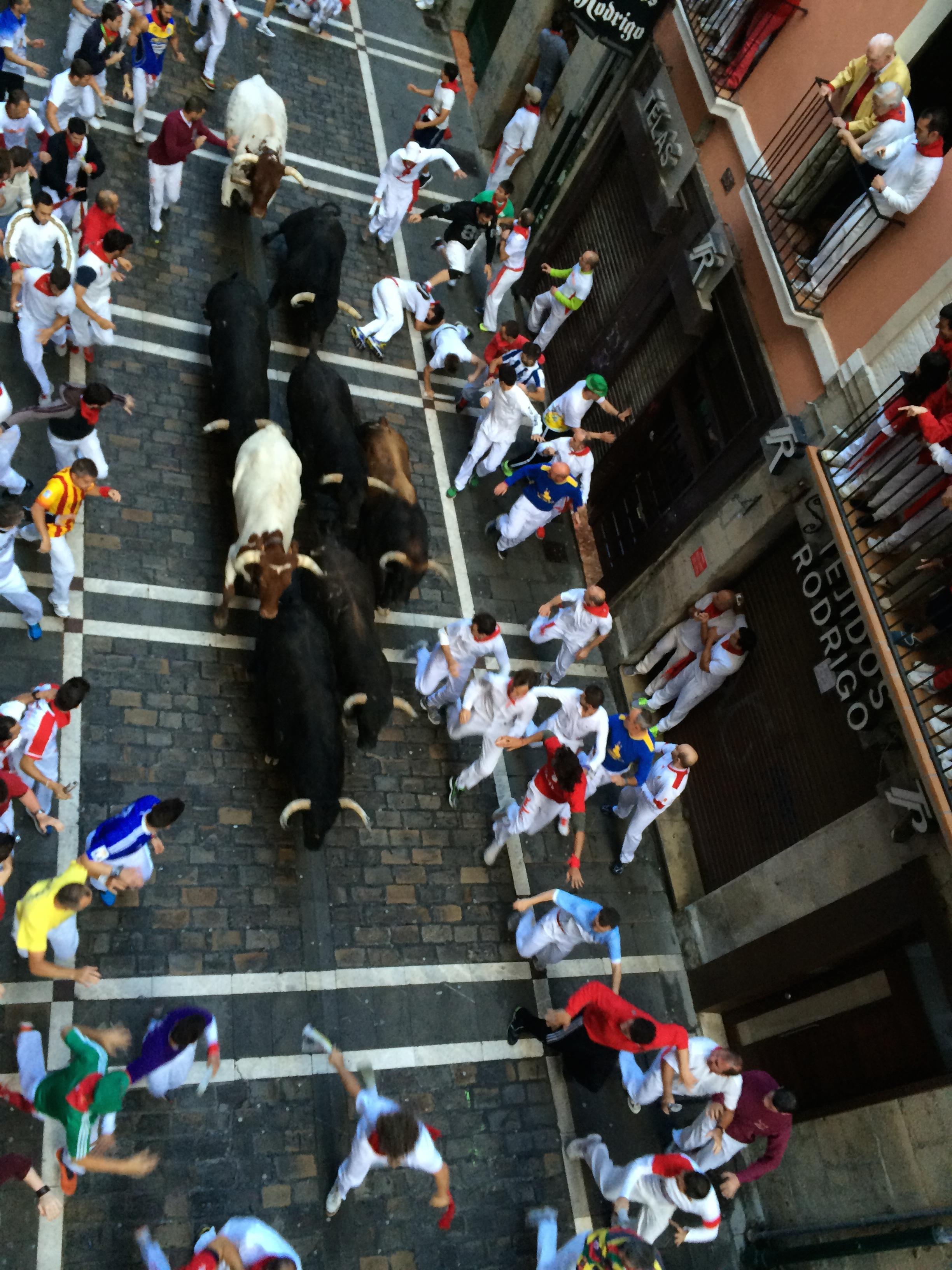 Gran Hotel La Perla Pampeluna Zewnętrze zdjęcie The bull run in Pamplona